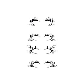 EELHOE Halloween Eyeliner Eyeliner Eyeliner Eyeliner Sticker For Horror Fashion Party Makeup Tools Bat Spider Decoration Eyeliner Eyeshadow Patch