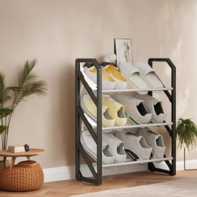 A Shoe Rack With Three Layers That Can Be Stacked To Save Space, Keep The House Tidy And Is Easy To Use.