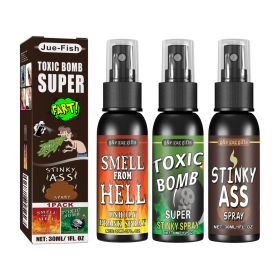 Jue-Fish Stinky Fart Spray Set April Fool's Day Whole Man Liquid Toy Spoof Stinky Entertainment Poop Hell Bomb Smell