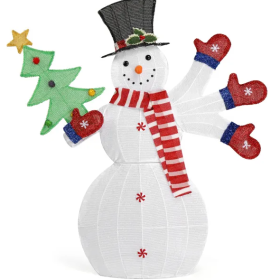 4 Sheets Christmas Window Clings Snowflake Snowman Moose Elk Pattern Window Decals Reusable Static Stickers For Christmas Holiday Birthday Home D (Option: As picture)